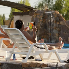 Отель Cabañas Y Suites Villa Bonita Вейнтисинко де Майо пляж фото 2
