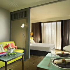 Отель Citadines Xinghai Suzhou 4* Студия Делюкс с различными типами кроватей фото 2