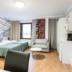 Отель Forenom Aparthotel Helsinki Herttoniemi Стандартный номер с различными типами кроватей фото 15