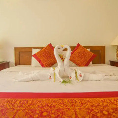 Отель Riverside Bamboo Resort Hoi An 3* Улучшенный номер с различными типами кроватей фото 9