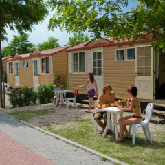 Отель Camping Village Roma Бунгало с различными типами кроватей фото 7