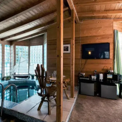Гостиница Winter Cottage In Peredelkino With Sauna Коттедж с различными типами кроватей фото 17