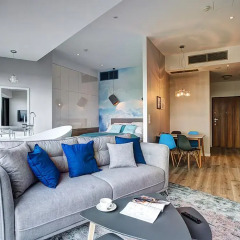 Отель Apartamenty Sky Tower Улучшенные апартаменты с различными типами кроватей фото 16