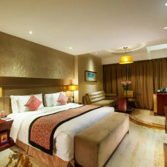 Отель Crowne Plaza Beijing Zhongguancun 4* Улучшенный номер с различными типами кроватей фото 5