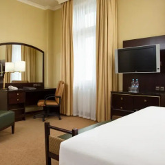 Гостиница Hilton Москва Ленинградская 5* Номер Делюкс с различными типами кроватей фото 12