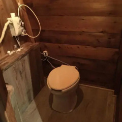Отель The Hut Хакуба ванная