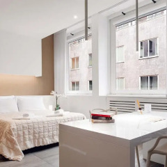 Апартаменты Glamour Apartments Студия Эконом с различными типами кроватей
