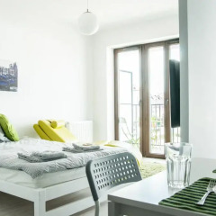 Отель BizApartments Modern Flats in Warsaw Варшава комната для гостей фото 2