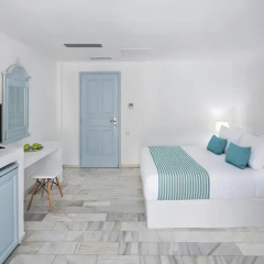 Отель Santorini Kastelli Resort 5* Улучшенный номер с различными типами кроватей фото 9
