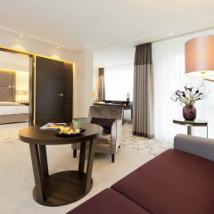 Отель Pullman Munich 4* Улучшенный люкс с различными типами кроватей фото 10