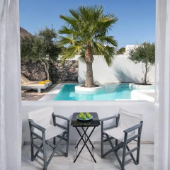 Отель Santorini Kastelli Resort 5* Улучшенный номер с различными типами кроватей фото 17