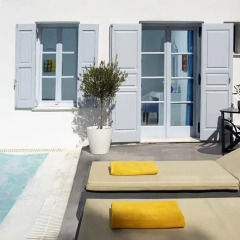 Отель Santorini Kastelli Resort 5* Улучшенный номер с различными типами кроватей фото 18