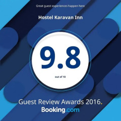 Отель Karavan Inn Кровать в общем номере с двухъярусной кроватью фото 16