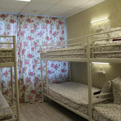 Хостел Ника-Сити Кровати в общем номере с двухъярусными кроватями фото 13