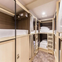 EAST57 ASAKUSABASHI - Hostel Кровать в женском общем номере с двухъярусной кроватью фото 10