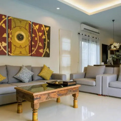 Отель Two Villas Holiday Oriental Style Layan Beach 4* Вилла с различными типами кроватей фото 5
