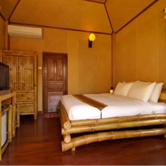 Отель Bow Thong Beach Resort 3* Бунгало Делюкс с различными типами кроватей фото 3