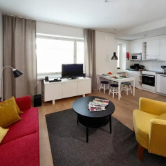 Отель Forenom Serviced Apartments Helsinki Kruununhaka Финляндия, Хельсинки - 2 отзыва об отеле, цены и фото номеров - забронировать отель Forenom Serviced Apartments Helsinki Kruununhaka онлайн комната для гостей фото 8