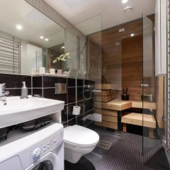 Апартаменты Rooftop Apartment With Sauna ванная