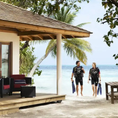 Отель Vilamendhoo Island Resort & Spa 4* Вилла с различными типами кроватей фото 18