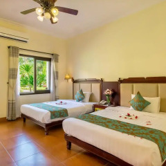 Отель Agribank Hoi An Beach Resort 3* Улучшенный номер с различными типами кроватей фото 2