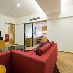 Отель Somerset Riverview Chengdu 4* Представительский номер с различными типами кроватей фото 4