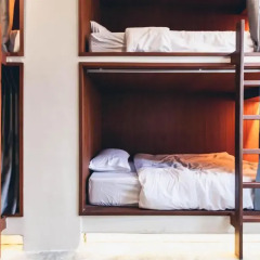 Once Again Hostel Кровать в общем номере с двухъярусной кроватью