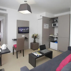 Отель Odalys City Rennes Lorgeril Апартаменты с различными типами кроватей фото 9