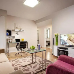 Отель Citadines Xinghai Suzhou 4* Улучшенные апартаменты с различными типами кроватей фото 5