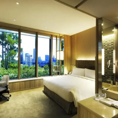 Отель PARKROYAL on Pickering 5* Улучшенный номер с различными типами кроватей фото 4