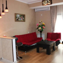 Отель Qeroli Appartment in the center in Avlabari Апартаменты с различными типами кроватей фото 15