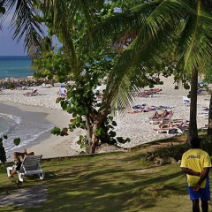 Отель Carib Beach Apartments Negril Ямайка, Вестморленд - отзывы, цены и фото номеров - забронировать отель Carib Beach Apartments Negril онлайн пляж фото 2