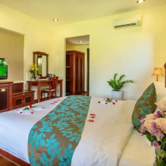Отель Agribank Hoi An Beach Resort 3* Номер Делюкс с различными типами кроватей фото 17