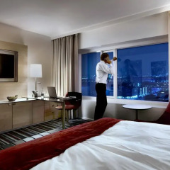 Отель Crowne Plaza Copenhagen Towers 4* Стандартный семейный номер с двуспальной кроватью фото 2