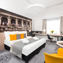 Отель Mercure Budapest City Center 4* Улучшенный номер с различными типами кроватей фото 8