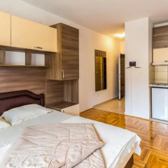 Апартаменты Adriatik Budva apartments Студия с различными типами кроватей фото 27