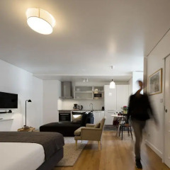 Апартаменты Lisbon Serviced Apartments Baixa Castelo Студия с различными типами кроватей фото 4