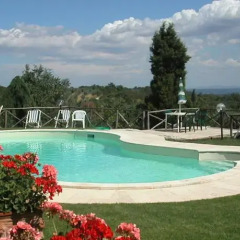 Отель Agriturismo Poggio al Vento Синалунга бассейн фото 2