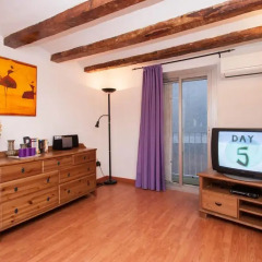 Апартаменты Rustic Poble Sec Apartment Барселона комната для гостей фото 4