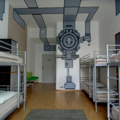 Heart of Gold Hostel Berlin Кровать в общем номере с двухъярусной кроватью фото 8