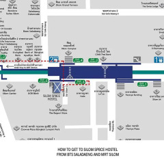 Silom Space Hostel Бангкок городской автобус