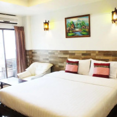 Апартаменты Chaba Garden Apartment Паттайя комната для гостей фото 2