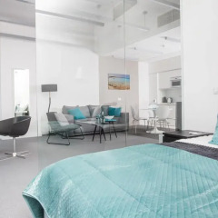 Отель Apartamenty Sky Tower Студия с различными типами кроватей фото 12