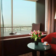 Отель Towers Rotana - Dubai Номер Делюкс с различными типами кроватей фото 6