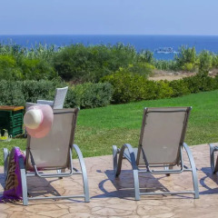 Отель Beachfront villa Del Mare Кипр, Протарас - отзывы, цены и фото номеров - забронировать отель Beachfront villa Del Mare онлайн пляж фото 2