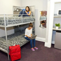 Отель USA Hostels San Francisco Номер с общей ванной комнатой с различными типами кроватей (общая ванная комната) фото 10