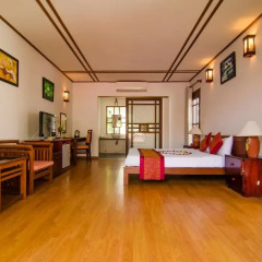 Отель Riverside Bamboo Resort Hoi An 3* Улучшенный номер с различными типами кроватей фото 4