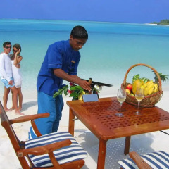 Отель Beachwood at Maafushi Island Maldives пляж