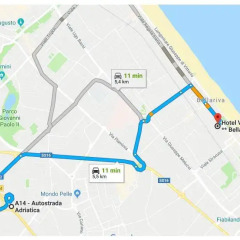 Hotel Villa Del Prato Римини городской автобус