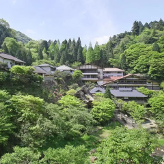 Отель Tarutama Onsen Yamaguchi Ryokan Минамиогуни приотельная территория